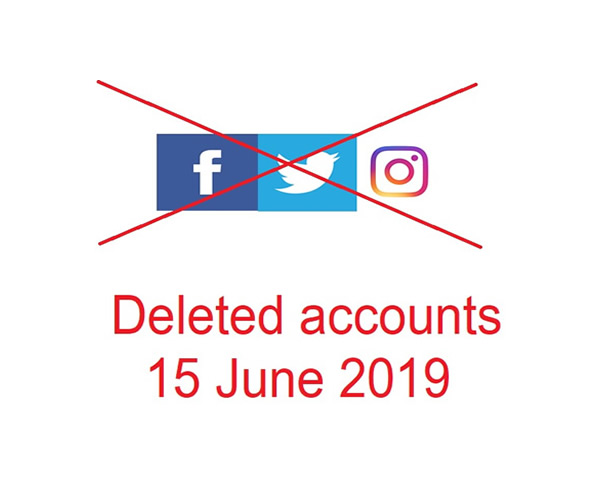 facebook instagram twitter deleted